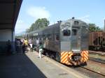 2 BUDD triebwagen des Serra Verde Express sind in Morretes angekommen (Curitiba - Paranagua) - 02/09/2006