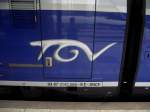 TGV Logo am 20.06.13 in Frankfurt am Main Hbf 