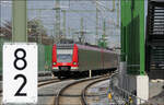 Jetzt (hoffentlich) ungestörte Fahrt -    ...für die S-Bahnlinie S6 im Abschnitt ab Bad Vilbel in Richtung Frankfurt durch den viergleisigen Ausbau der Main-Weser-Bahn in diesem Abschnitt.