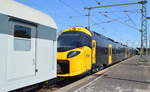 Wenn ich richtig recherchiert habe müsste das einer von den neuen E-Triebzügen der niederländische Staatsbahn NS sein, die bei Alstom 18 neue Triebzüge vom Typ ICNG-B (Intercity