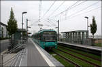Riedberg -    ...so der Name der zweiten Station an der 2010 eröffneten Strecke durch das Frankfurter Neubaugebiet Riedberg.