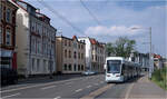 Eine Straßenbahn-Neubaustrecke in Bochum-Langendreer.