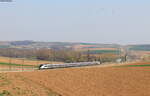 TGV 529 als TGV 5454 (Strasbourg - Bordeaux-St-Jean) bei Duntzenheim 23.3.22