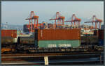 Das amerikanische Lichtraumprofil erlaubt den doppelstöckigen Transport von Containern.