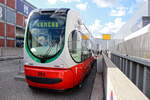 Straßenbahn Končar TMK2300LT #262 am 22.09.2022 auf der Industriemessen  InnoTrans 2022 in Berlin.
