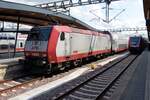 LUXEMBOURG, 21.06.2023, CFL-Lok 4008 als RB nach Pétange im Bahnhof Luxembourg
