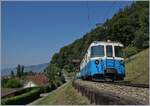Der MOB ABDe 8/8 4002  VAUD  ist mit einem Regionalzug von Montreux nach Zweisimmen bei Chernex unterwegs.