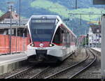 zb - Regio nach Luzern mit dem ABe 130 003-7 im Bhf.