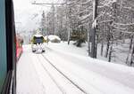 RhB Berninabahn__ Je höher, desto Schnee.  Am Bernina.__26-02-2024