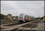 Am 17.5.2019 um 11.00 Uhr wartete der moderne Regio Triebwagen 861007-7 im Bahnhof Nitra auf seinen nächsten Einsatz.