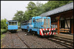 TU 29 2003 der historischen Schmalspurbahn in Kosice stand am 27.06.2023 mit einem Sommerwagen für die IPA Kreis Steinfurt e.