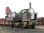 36t-Dampfkran gebaut von Cowans Sheldon of Carlisle in England im Ausbesserungswerk Voorbaai am 7.11.2000 anläßlich einer Werksbesichtigung.