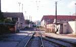 Stadtbahn Tunis__Ausfahrt aus dem Betriebsgelände.__11-1984