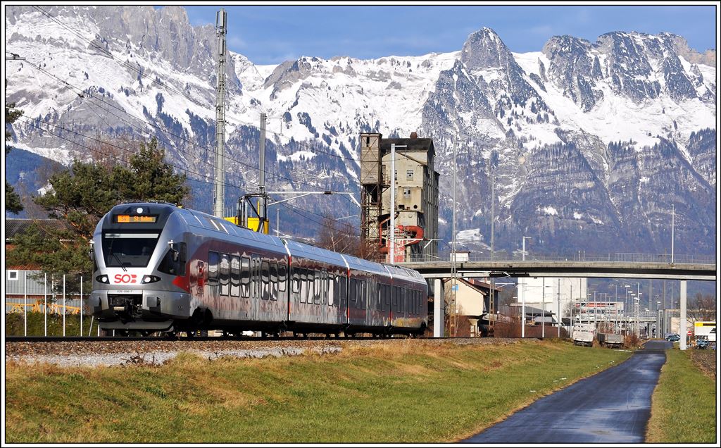 Die Neue SBahn St.Gallen(23 Linien)SOB Zug der Linie 4