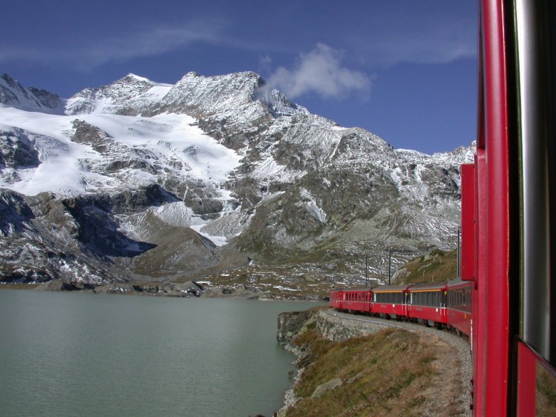 Grandios ist die Aussicht auf den Piz d`Arlas und den