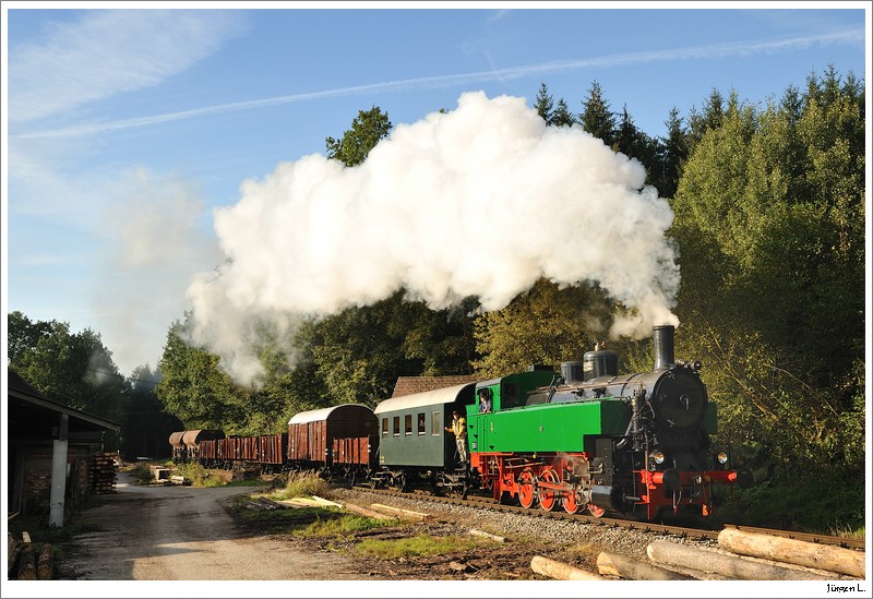 ÖGEG Dampflok WTK4 ex ÖBB 392 2530 fährt auf der Museumsstrecke von