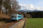 628 423 aus Aschau im Chiemgau kommend am 19. März 2024 bei Umrathshausen.