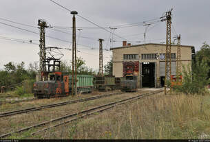 Feldbahn des Sodawerks Staßfurt  Bis zum Jahr 2019 waren noch Grubenloks des Typs LEW EL 12 regulär im Einsatz.