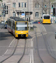 U2, Strecke zum Hölderlinplatz -     Blick in die Hegelstraße.