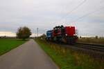 Spitzke Vossloh G1206 Doppeltraktion In Babenhausen (Hessen) am 02.11.24