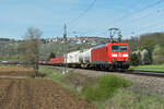 DBC 185 174-0 mit Gemischtem bei Uhingen 15.04.2020