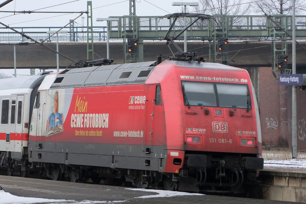 101 081-8 in Hamburg-Harburg 26.1.2013