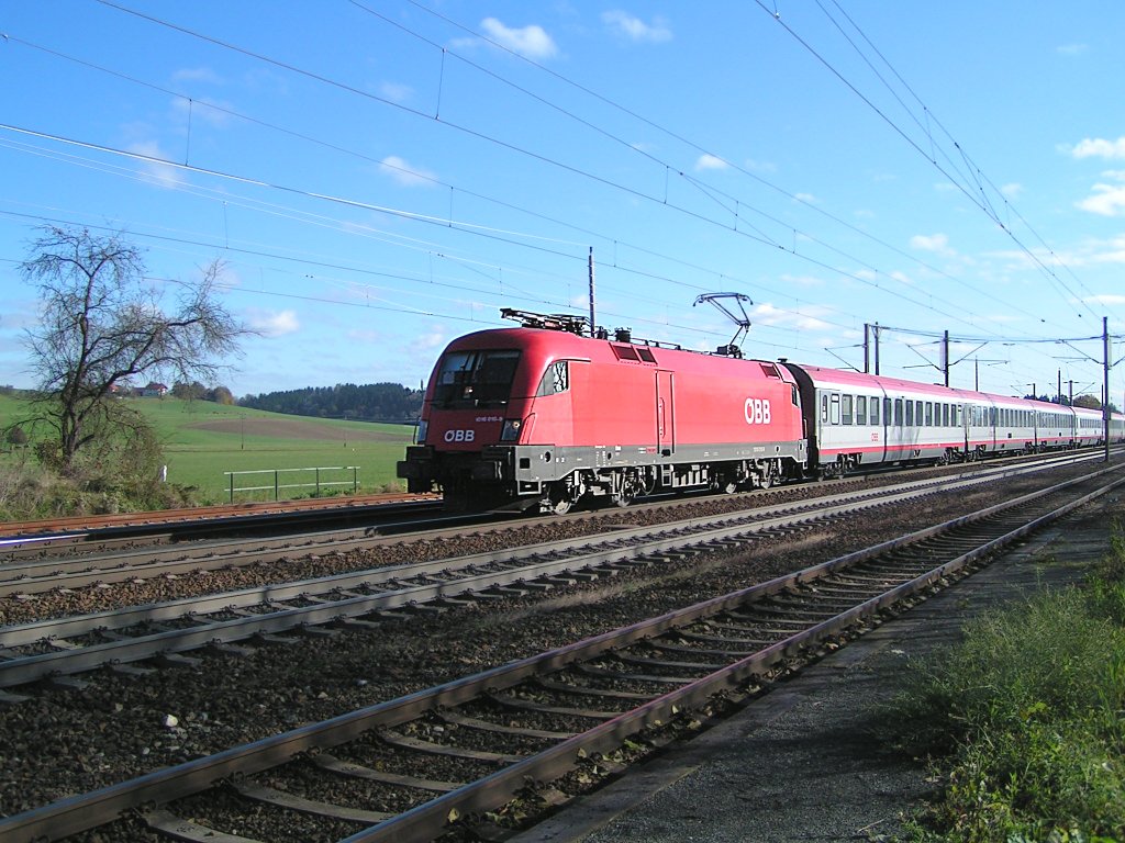 1016 010-9 ist mit OIC544 SchafbergBahn  unterwegs;091105