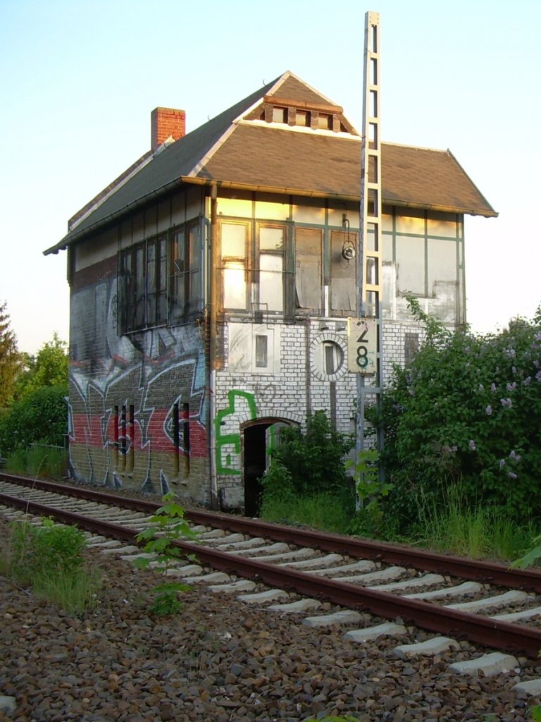 11.5.2008 Stellwerk zwischen Berlin - Baumschulenweg und Treptower Park.