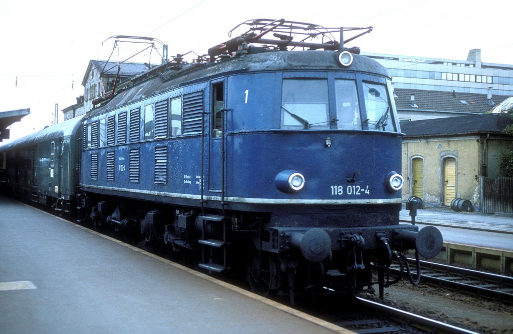   118 012  Bamberg Hbf  23.08.80