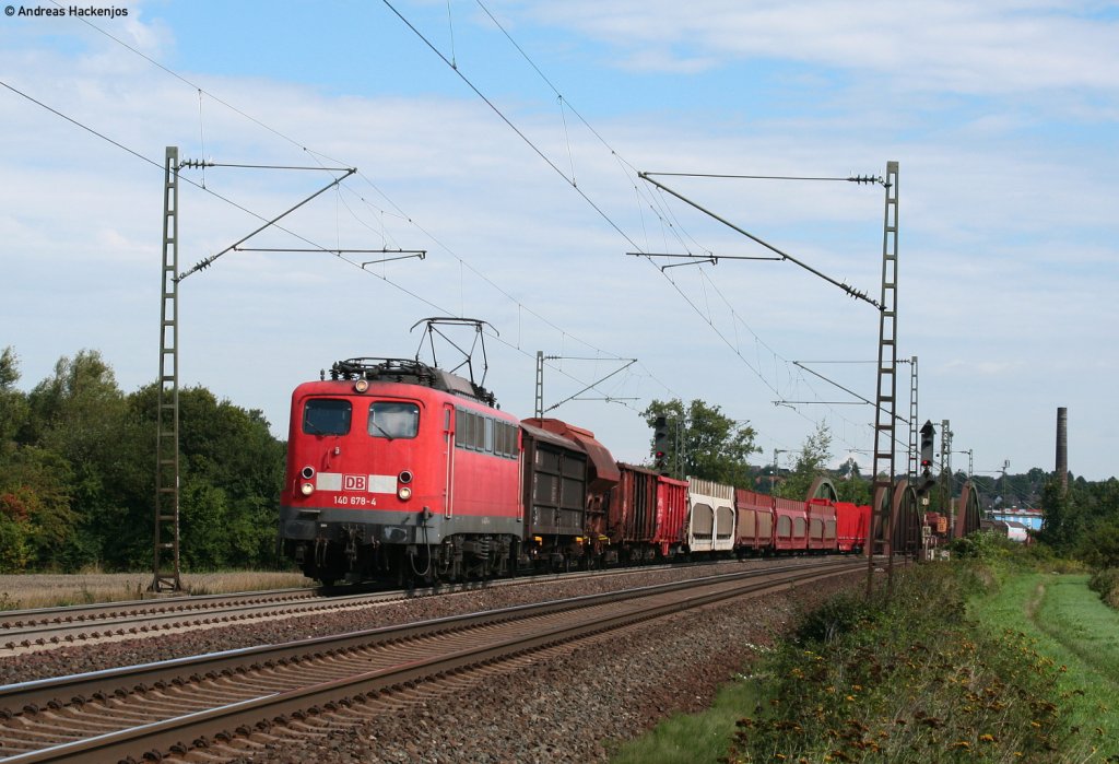 140 678-4 mit einem Mischer am Esig Elze 19.8.10