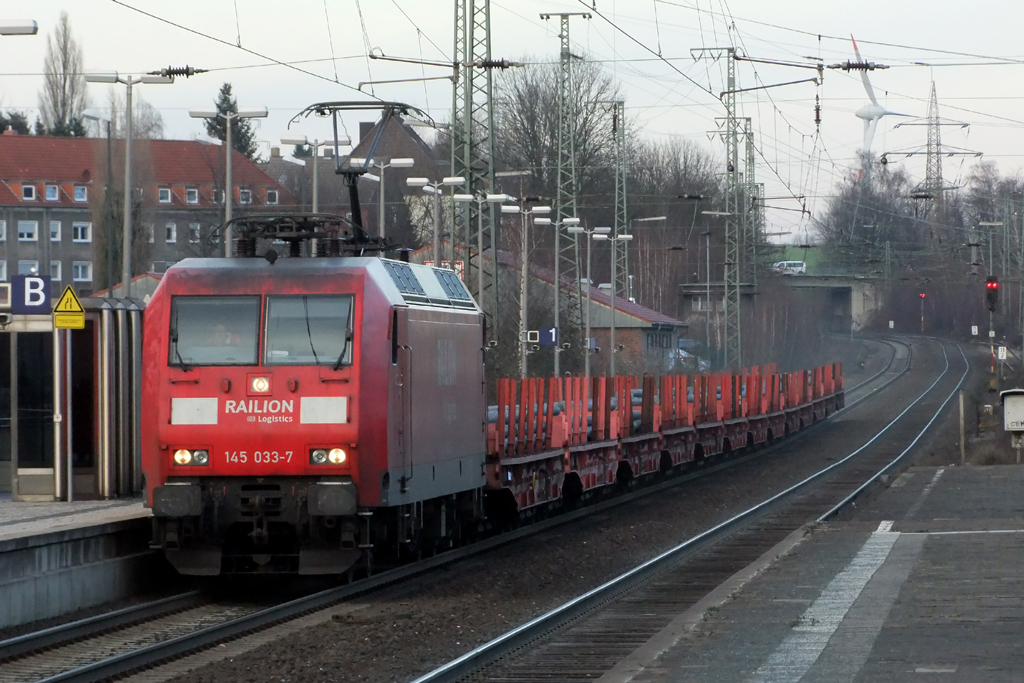 145 033-7 in Recklinghausen 25.1.2012