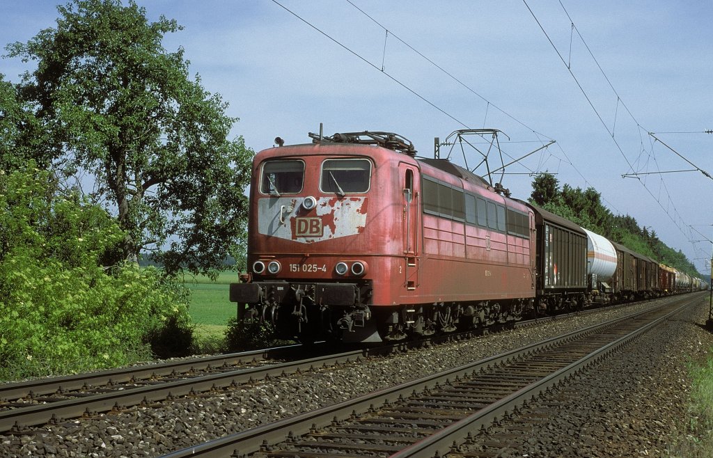 151 025  bei Ulm  06.06.98