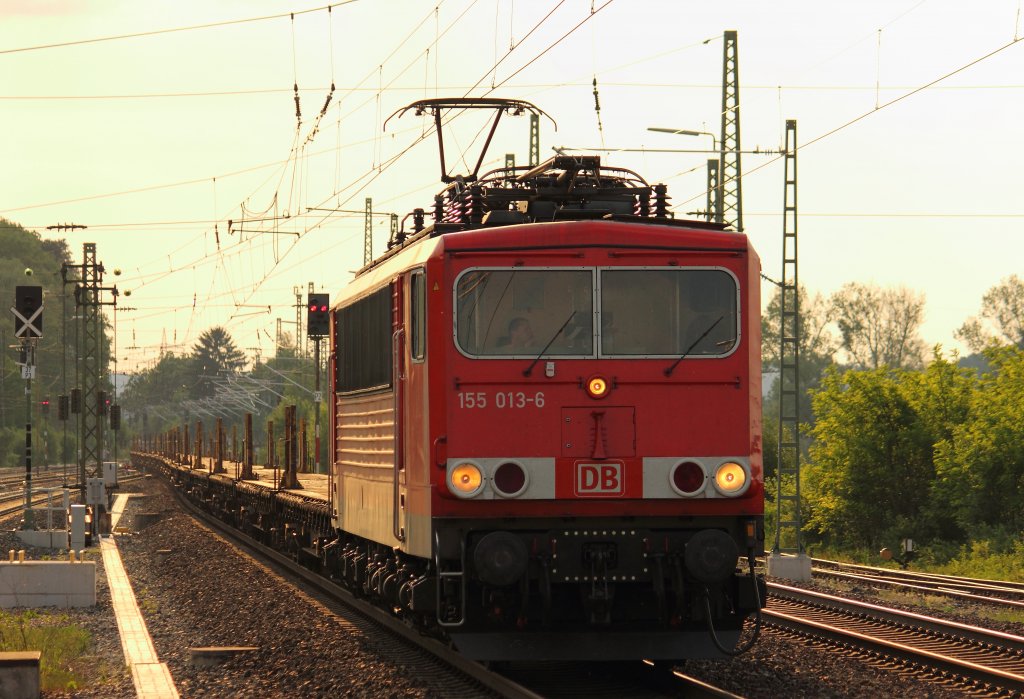 155 013-6 DB in Hochstadt/ Marktzeuln am 23.05.2012.