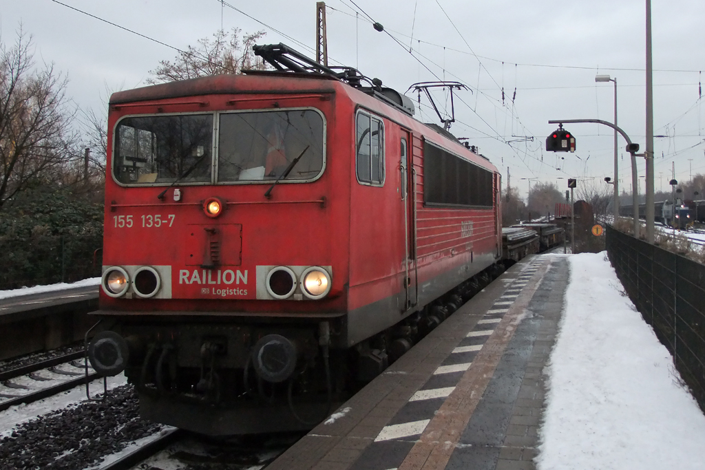 155 135-7 in Recklinghausen-Sd 14.12.2012