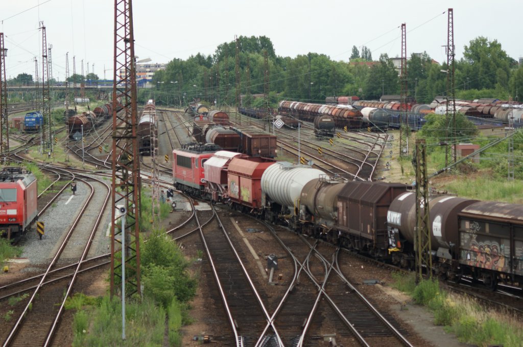 155 236-3 leistete Nachsubhilfe in Leipzig-Engelsdorf am 13.06.2011