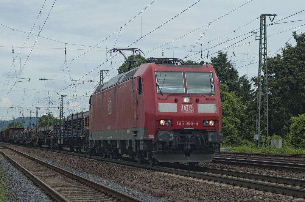 185 080 kurz vor dem BF Neuwied am 07.05.2012