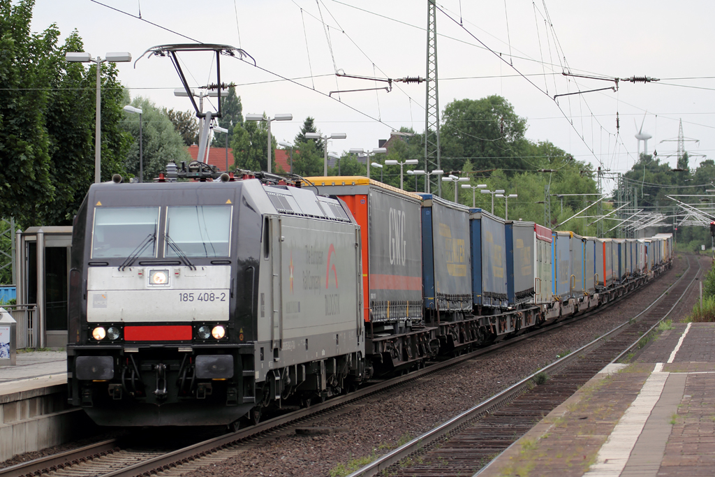 185 408-2 in Recklinghausen 28.7.2013