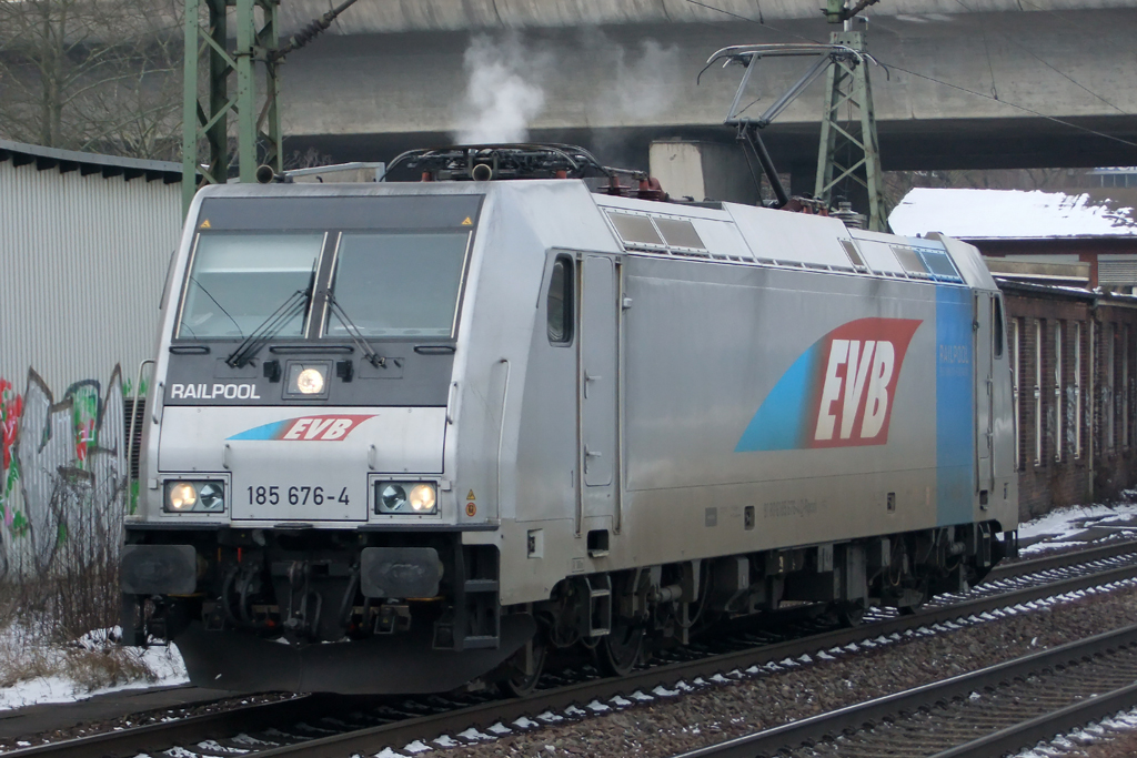 185 676-4 in Hamburg-Harburg 26.1.2013