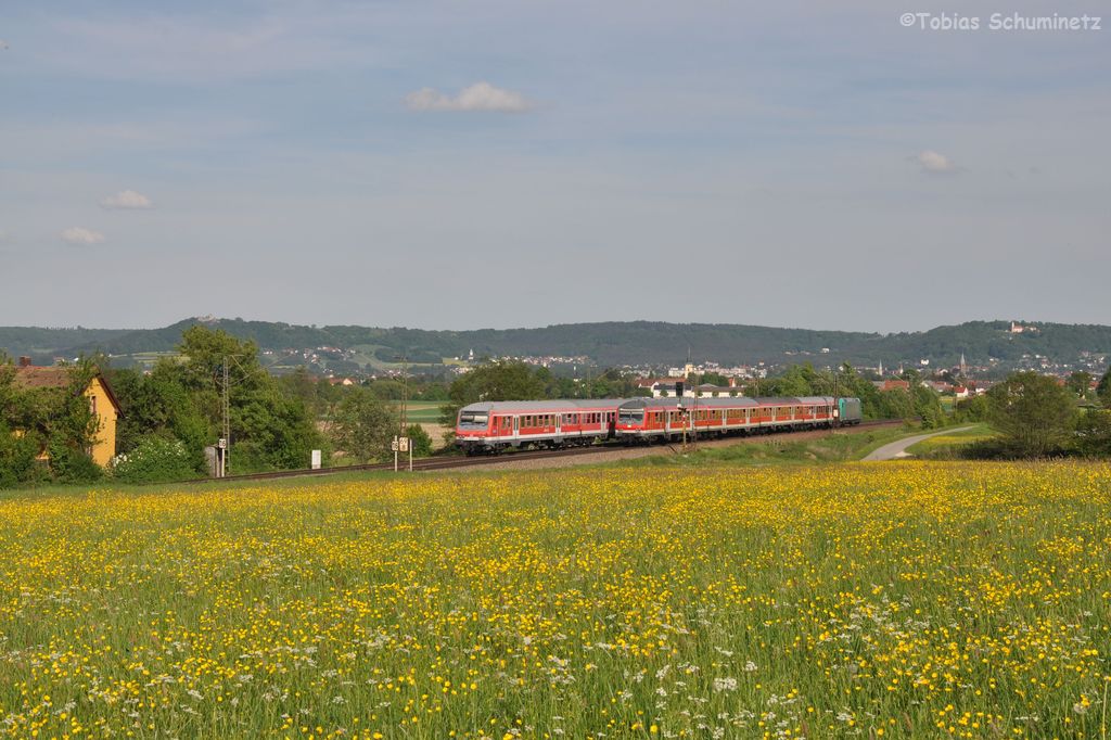 2 S-Bahnen am 11.05.2012 bei Plling