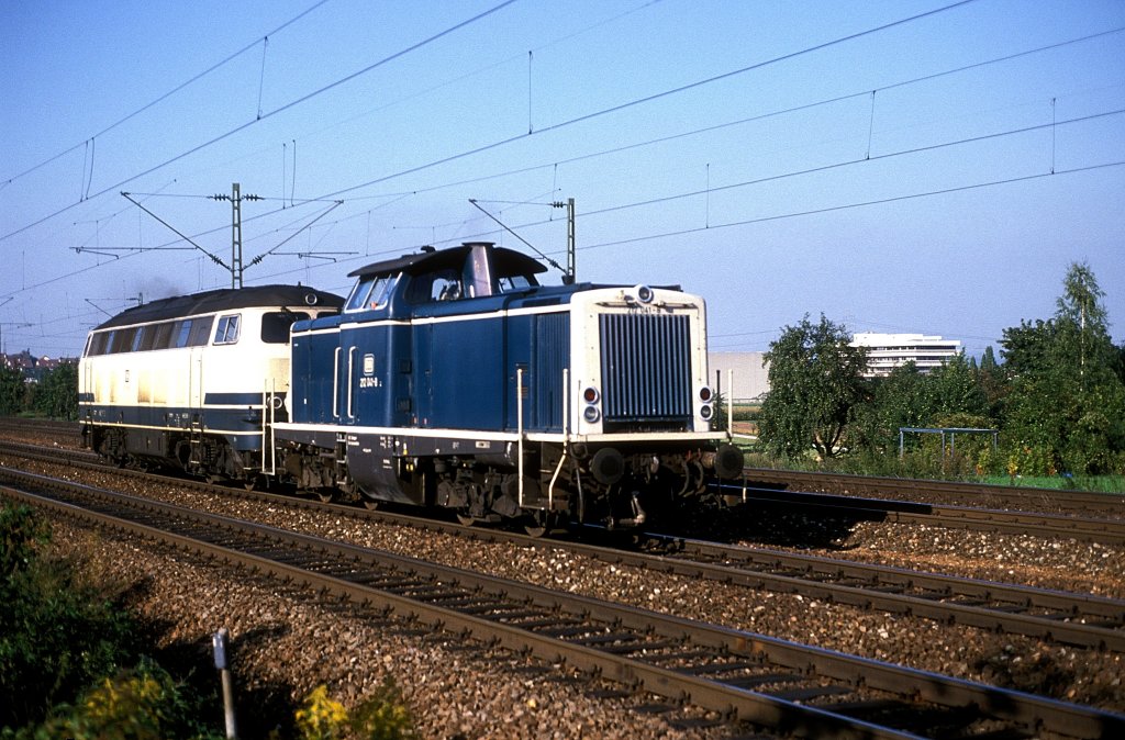  212 041 + 215 056  Asperg  09.09.88