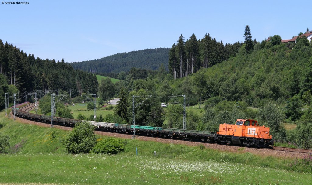 214 009-3 mit dem *** Richtung Villingen bei St.Georgen 16.7.11