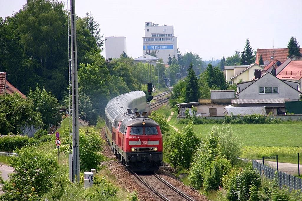 218 Doppeltraktion mit Intercity