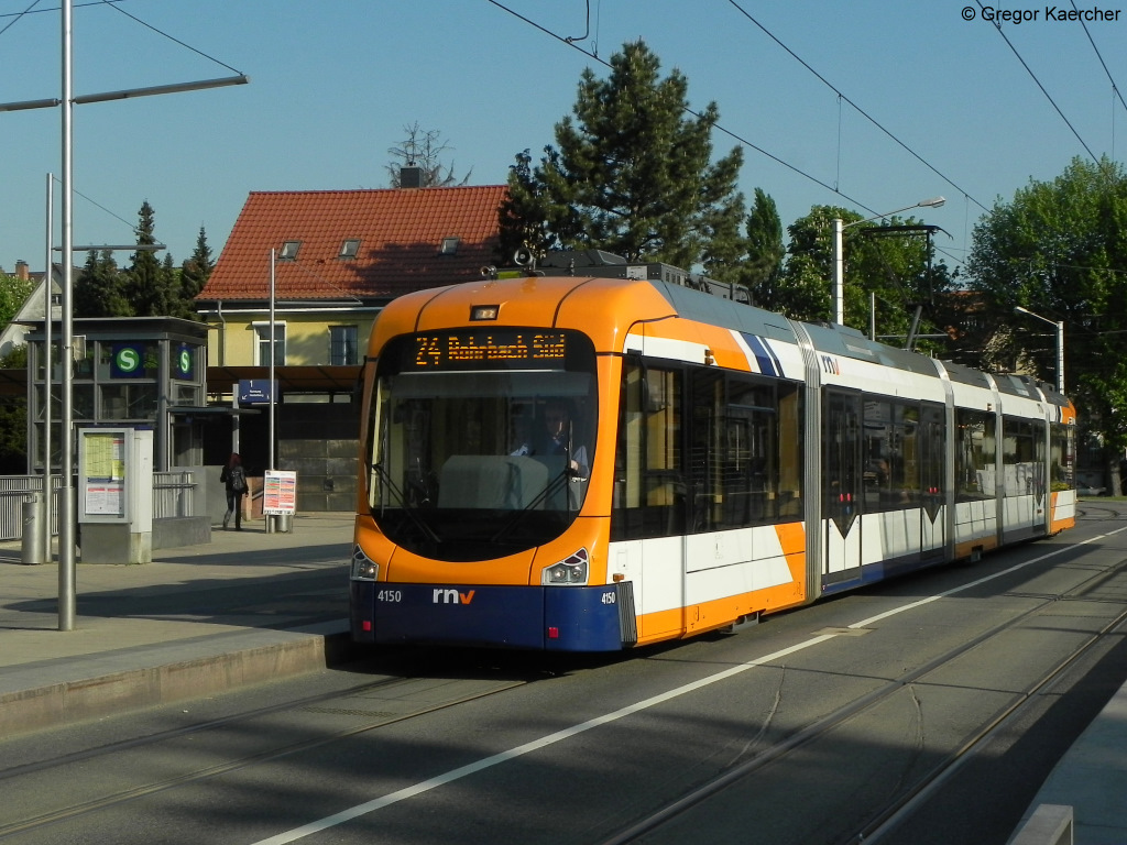 23.04.2011: Wagen 4150 in Heidelberg Weststadt / Sdstadt.