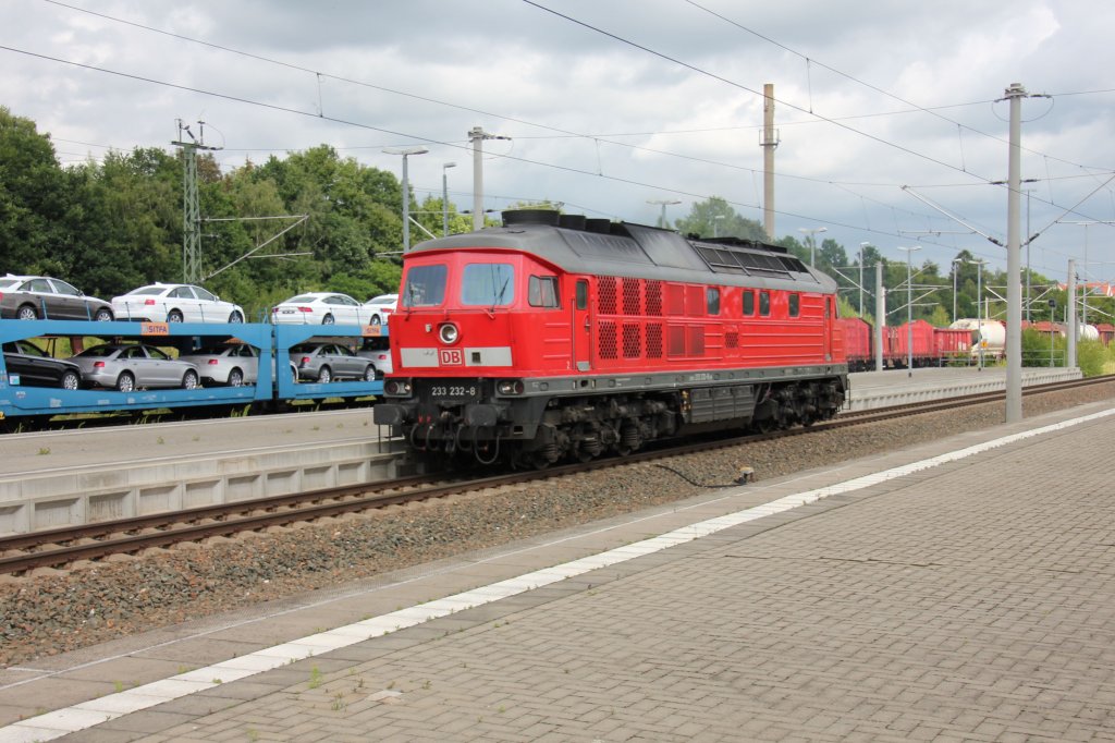 233 232 rangiert in Reichenbach(Vogtl.).26.06.2011.