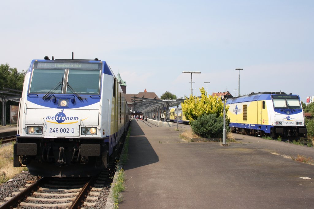 246 002 + 246 006 in Cuxhaven am 12.07.2010