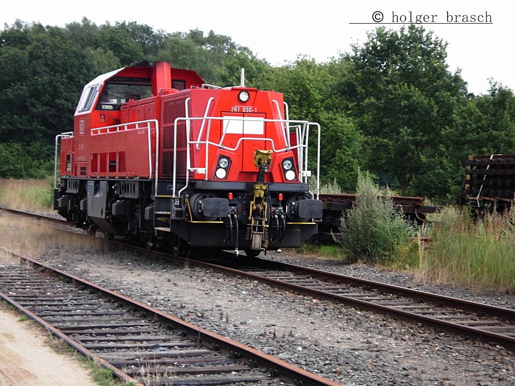 261 030 beim rangieren im bhf glinde am 23.07.12