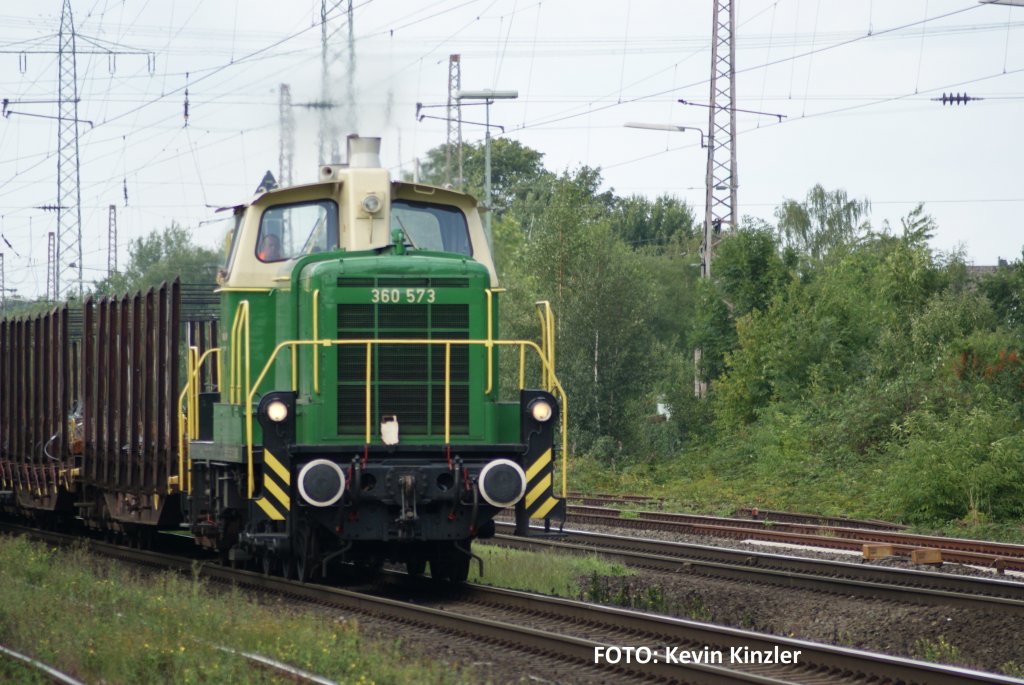 360 573 der Brohltalbahn in Ratingen-Lintorf  