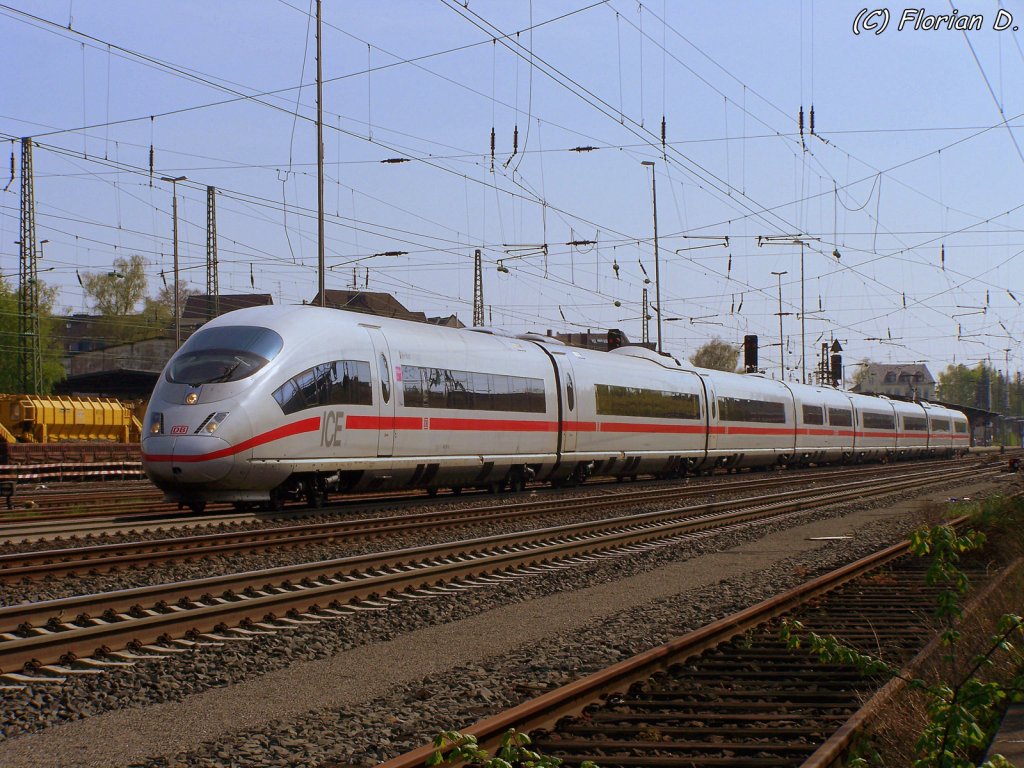 403 0??  Herford  als ICE 508 von Basel SBB nach Dortmund Hbf bei der Ausfahrt von Solingen Hbf. 24.04.2010