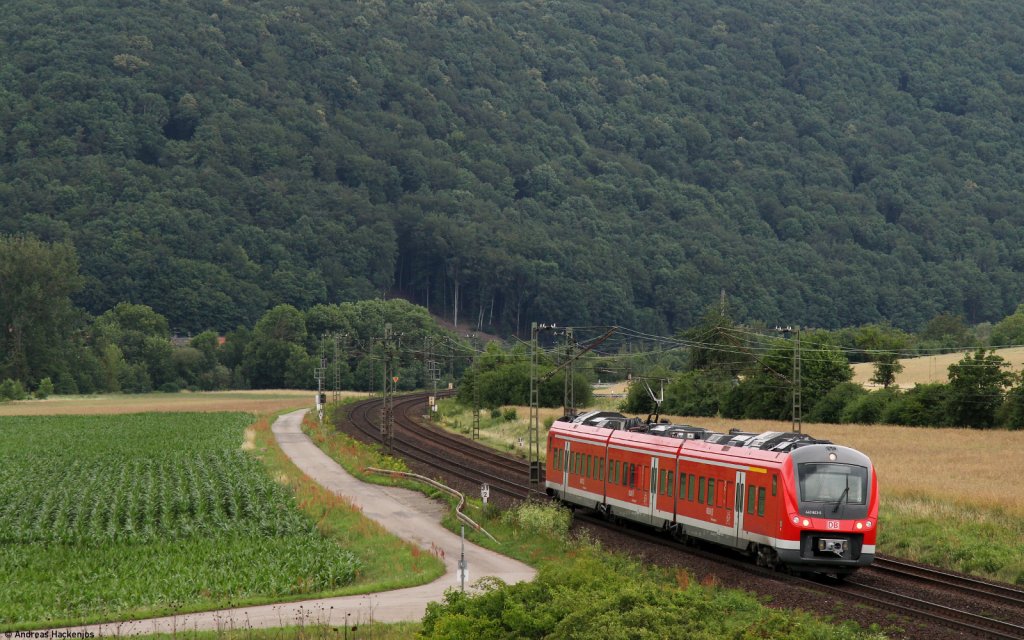 440 303-6 als RB 58051 (Jossa-Bamberg) bei Wernfeld 22.6.11