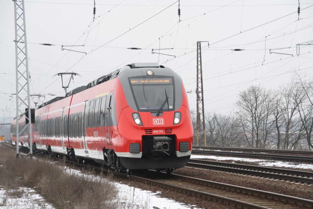 442 135 & 131 unterwegs als RB von Potsdam zum alten Flughafen Berlin Schnefeld am 14.02.2013.